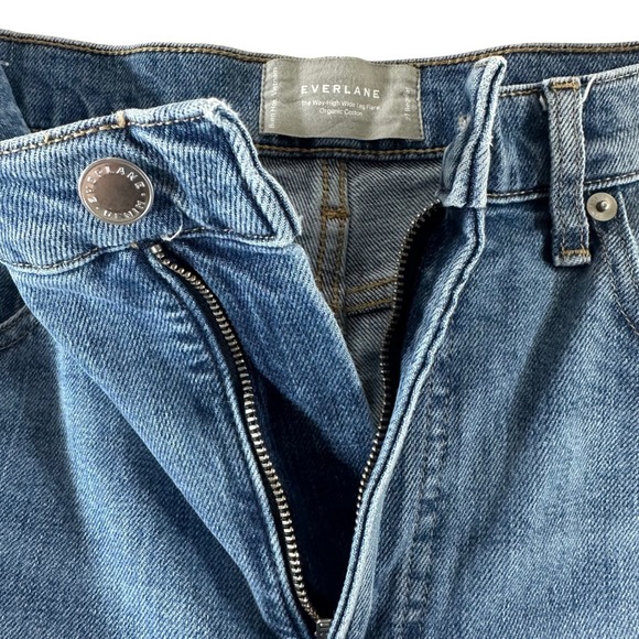 Everlane Women's Denim Jeans Organic Cotton The Way High Leg Flare Size 27 - Picture 6 of 14